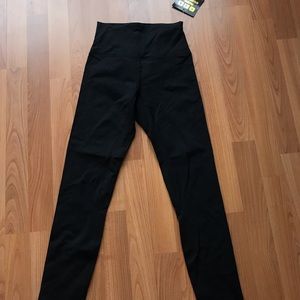 Premium black classic leggings